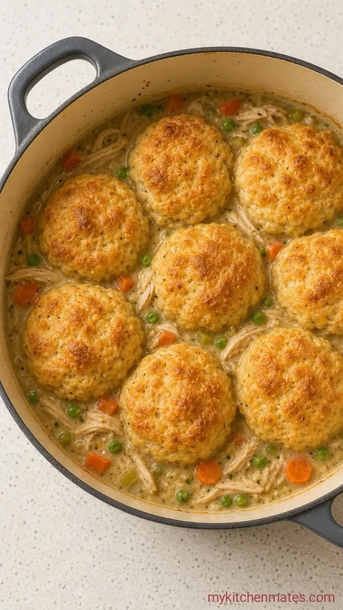 Quick Chicken and Dumplings with Canned Biscuits Step 4: Drop and Cook the Biscuit Dumplings
