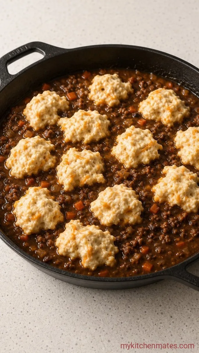 Step 4: Drop the Biscuit Topping and Bake