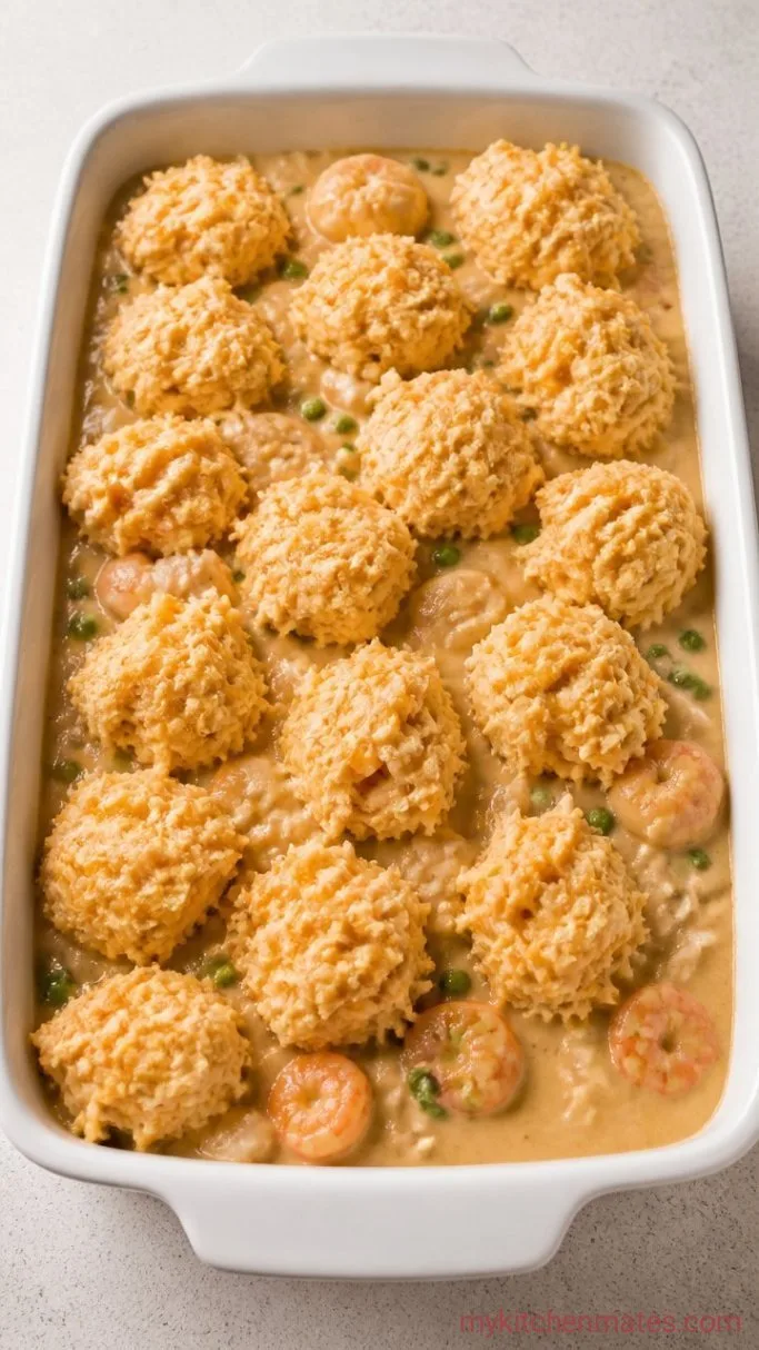 Step 4: Drop the Biscuits on the Filling