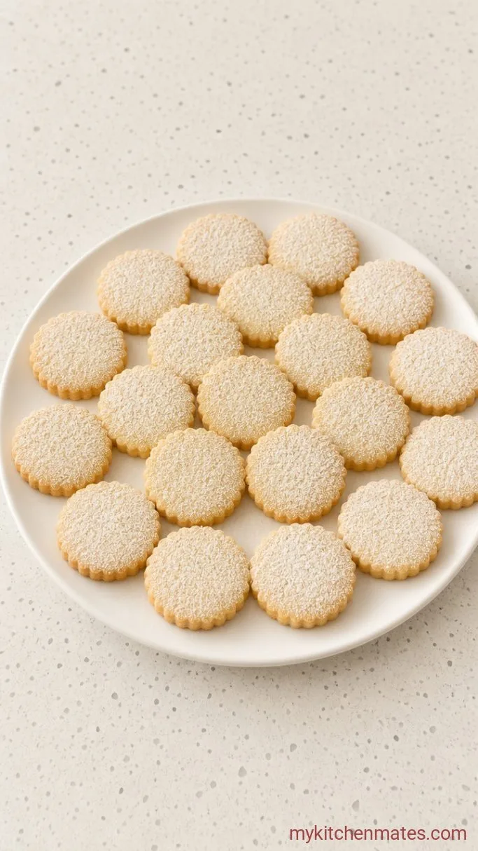 Buttery Lavender Shortbread Cookies Step 4: Dust and Serve the Cookies