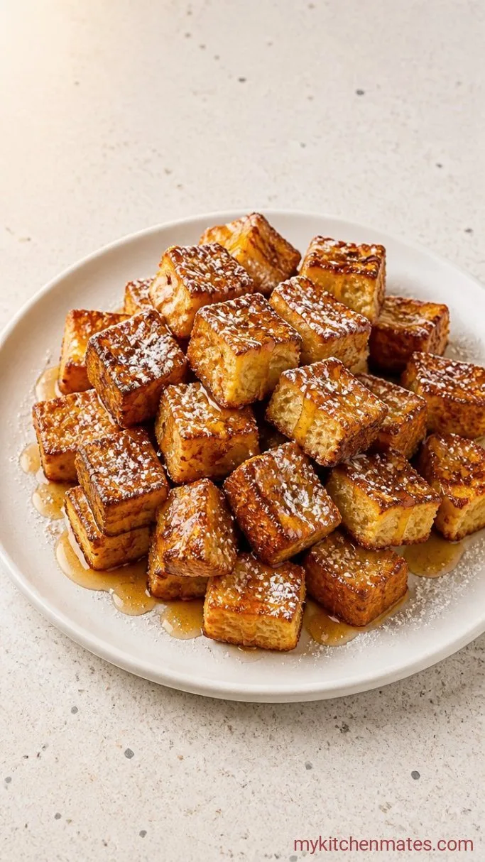 15-Minute French Toast Bites Step 4: Dust and Serve