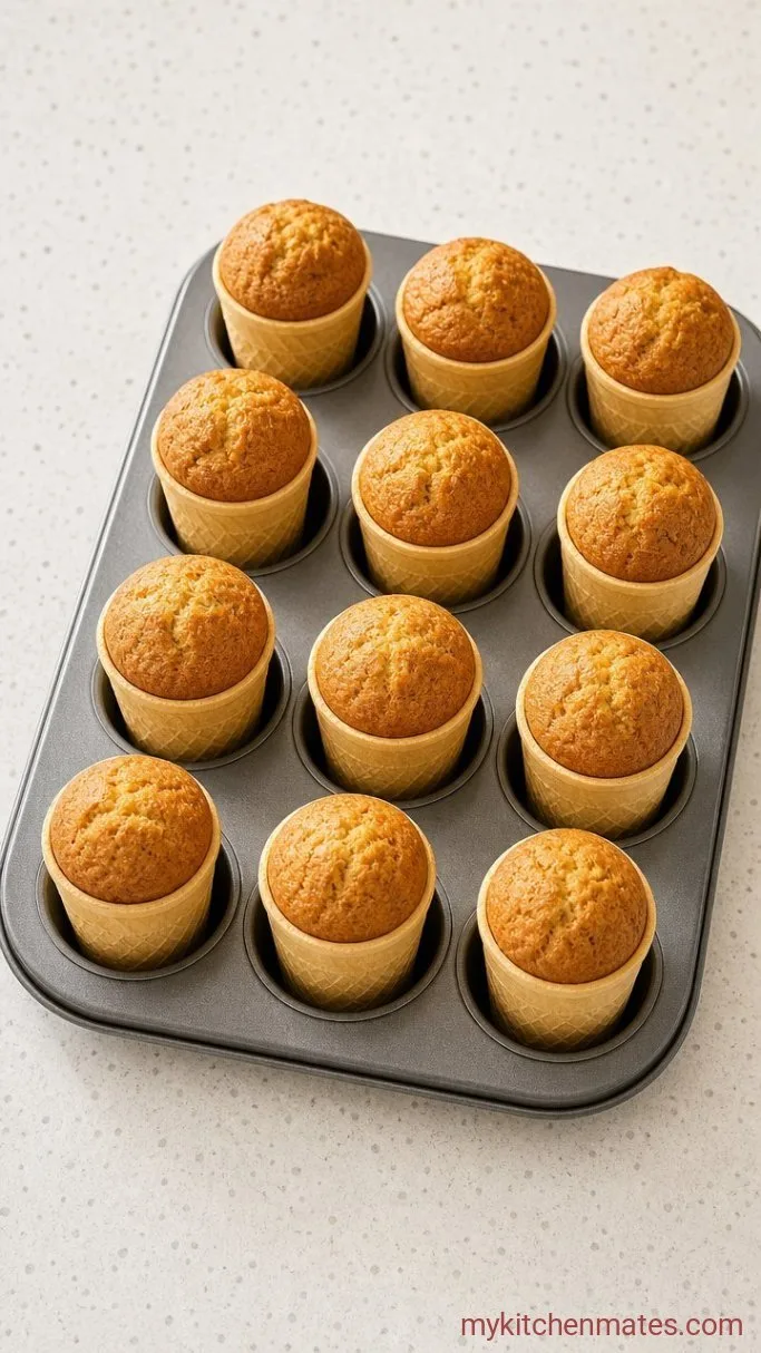 Step 4: Fill and Bake the Cones