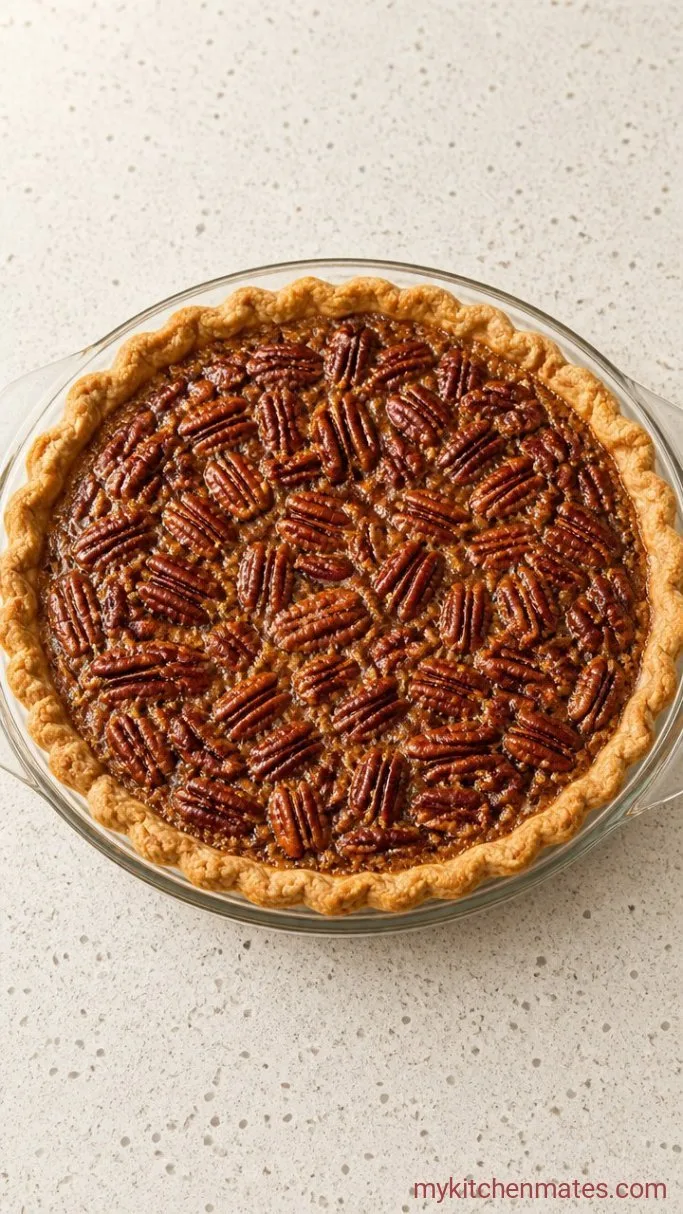 Southern Pecan Pie with a Gooey, Nutty Filling Step 4: Fill and Bake the Pie