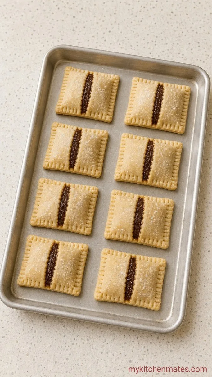 Chewy Brown Sugar Pop Tart Cookies Step 4: Fill and Shape the Cookies