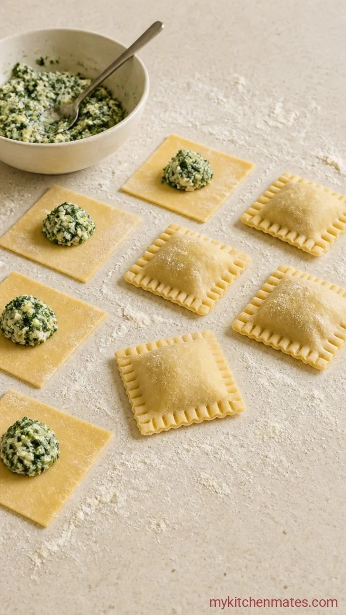 Step 4: Fill and Shape the Ravioli