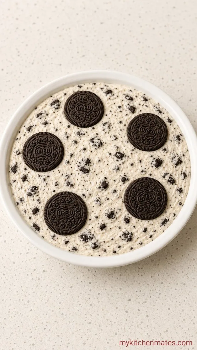 Step 4: Fill the Crust and Top with Oreos
