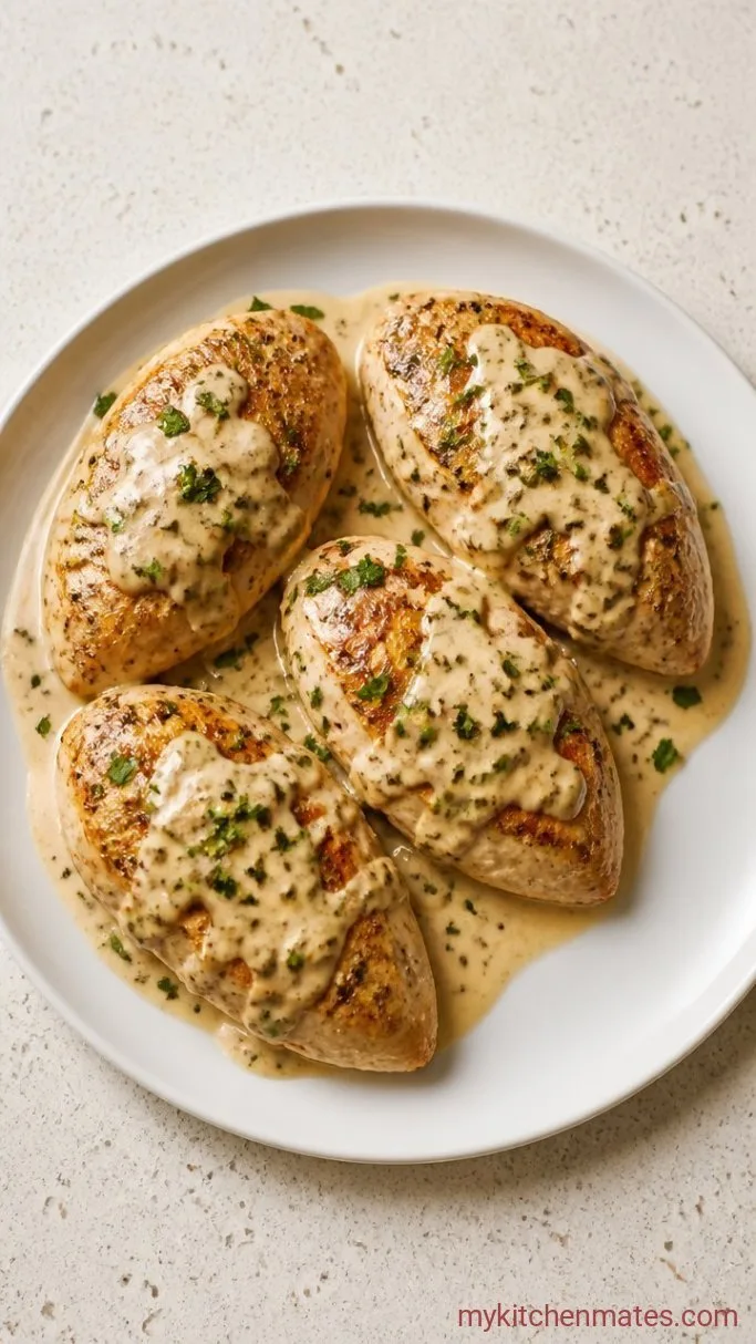Quick Creamy Chicken Breasts with Cream of Chicken Soup Step 4: Finish and Serve