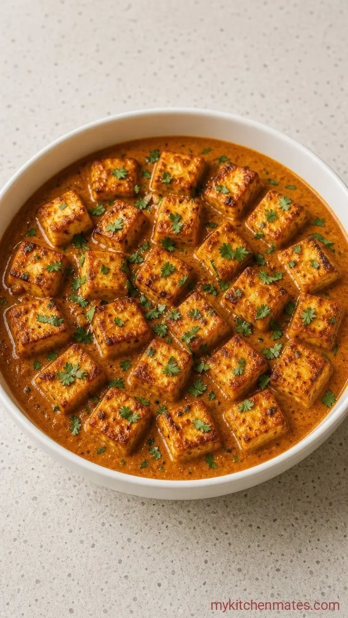Restaurant-Style Vegetarian Butter Chicken (Ready in 30 Minutes) Step 4: Finish and Serve