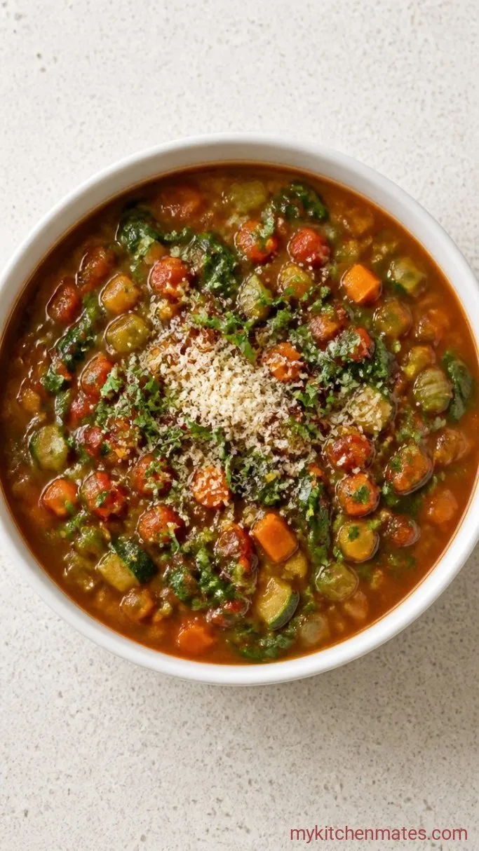30-Minute Garden Vegetable Soup Step 4: Finish and Serve