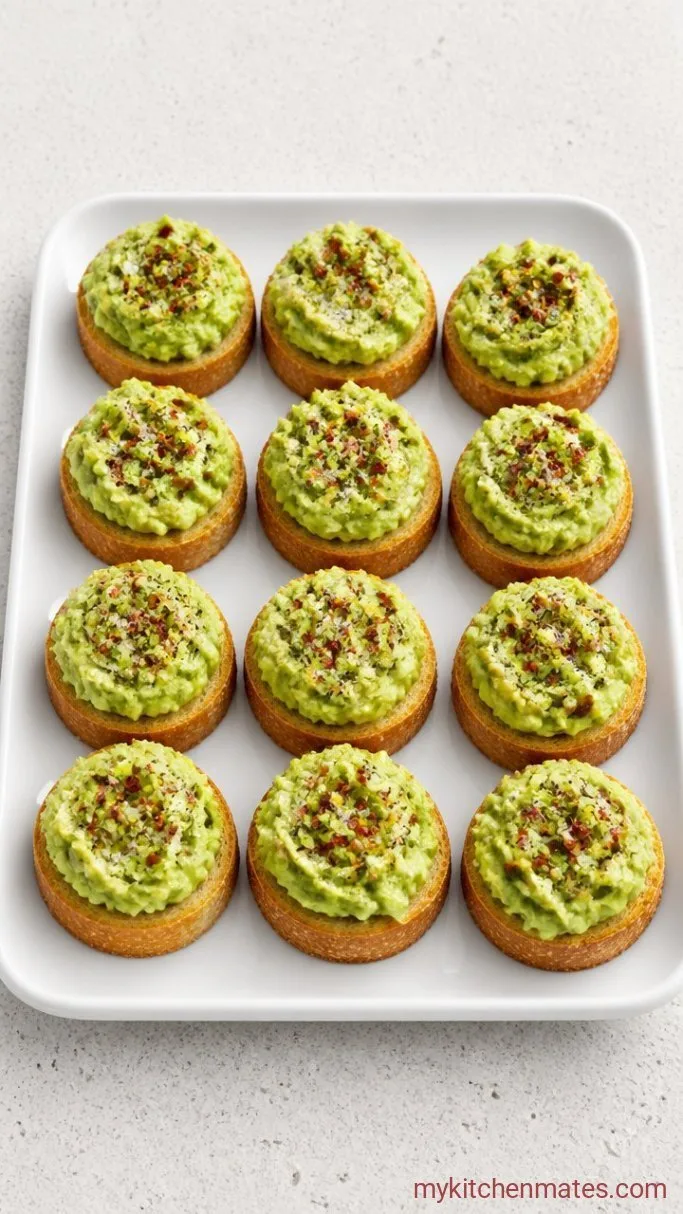 5-Minute Mini Avocado Toasts Step 4: Finish and Serve