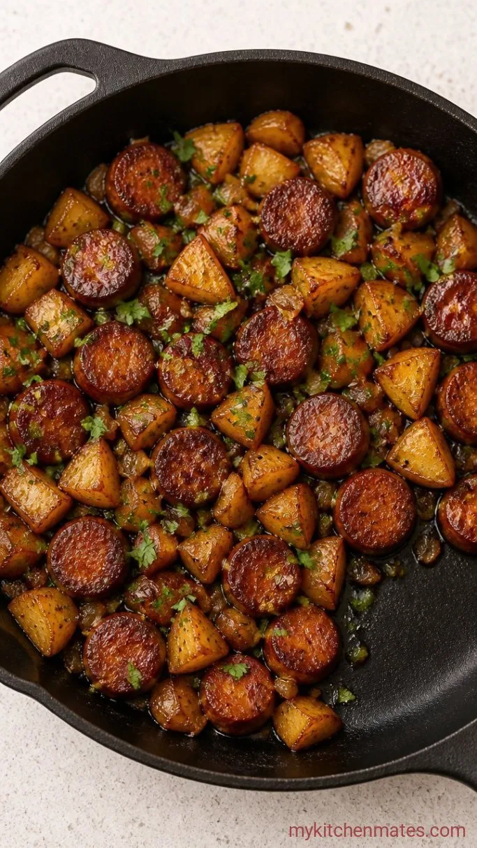 Crispy One-Pan Sausage and Potatoes Skillet Step 4: Finish and Serve