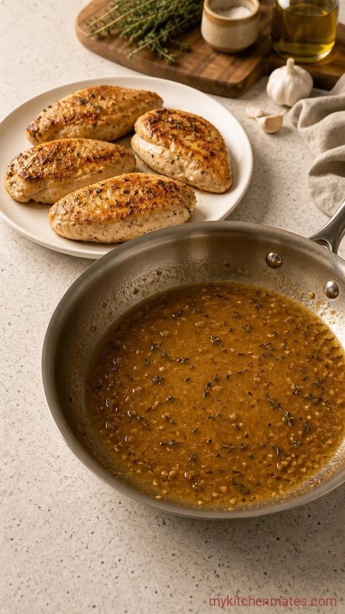 Juicy Braised Chicken Breast Step 4: Finish the Sauce