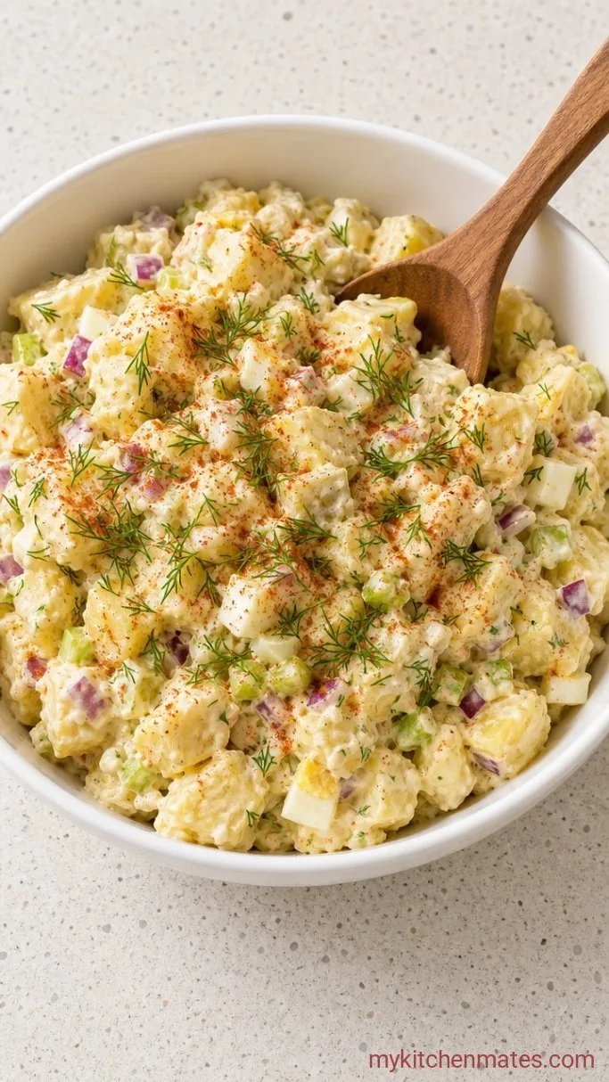 Creamy Potato Salad That Won't Turn Gluey Step 4: Finish with a Sprinkle of Dill and Paprika