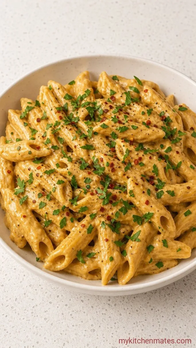 20-Minute Dairy Free Creamy Pasta Step 4: Finish with Fresh Herbs and Serve