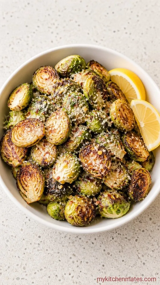 Quick & Crispy Pan-Fried Brussels Sprouts Step 4: Finish with Parmesan and Lemon