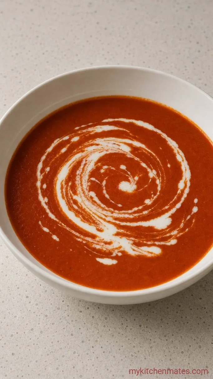 5-Ingredient Creamy Keto Tomato Soup Step 4: Finish with the Cream