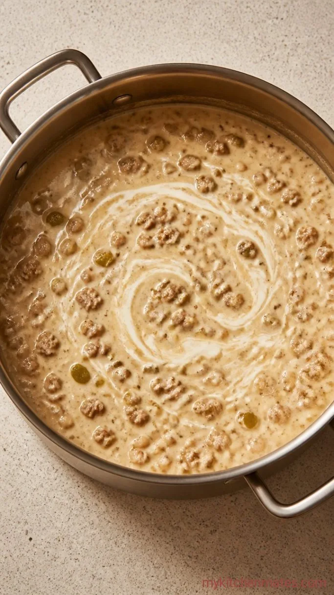30-Minute Creamy White Turkey Chili Step 4: Finish with the Cream