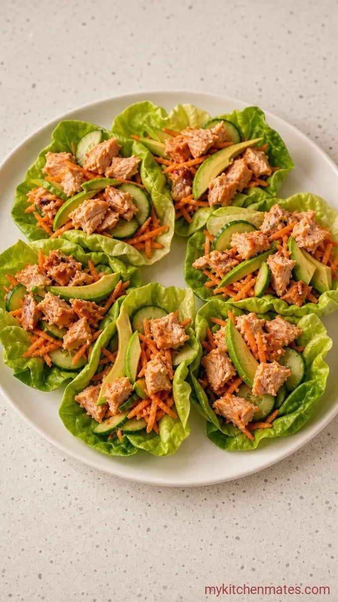 Step 4: Flake the Salmon and Fill the Cups