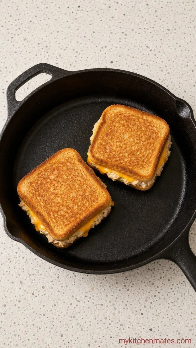 Step 4: Flip and Melt the Cheese