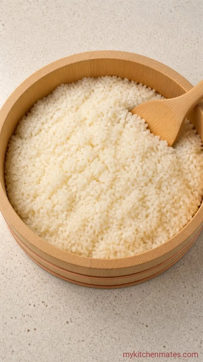 Sushi Rice That’s Sticky, Not Gummy Step 4: Fluff and Cool
