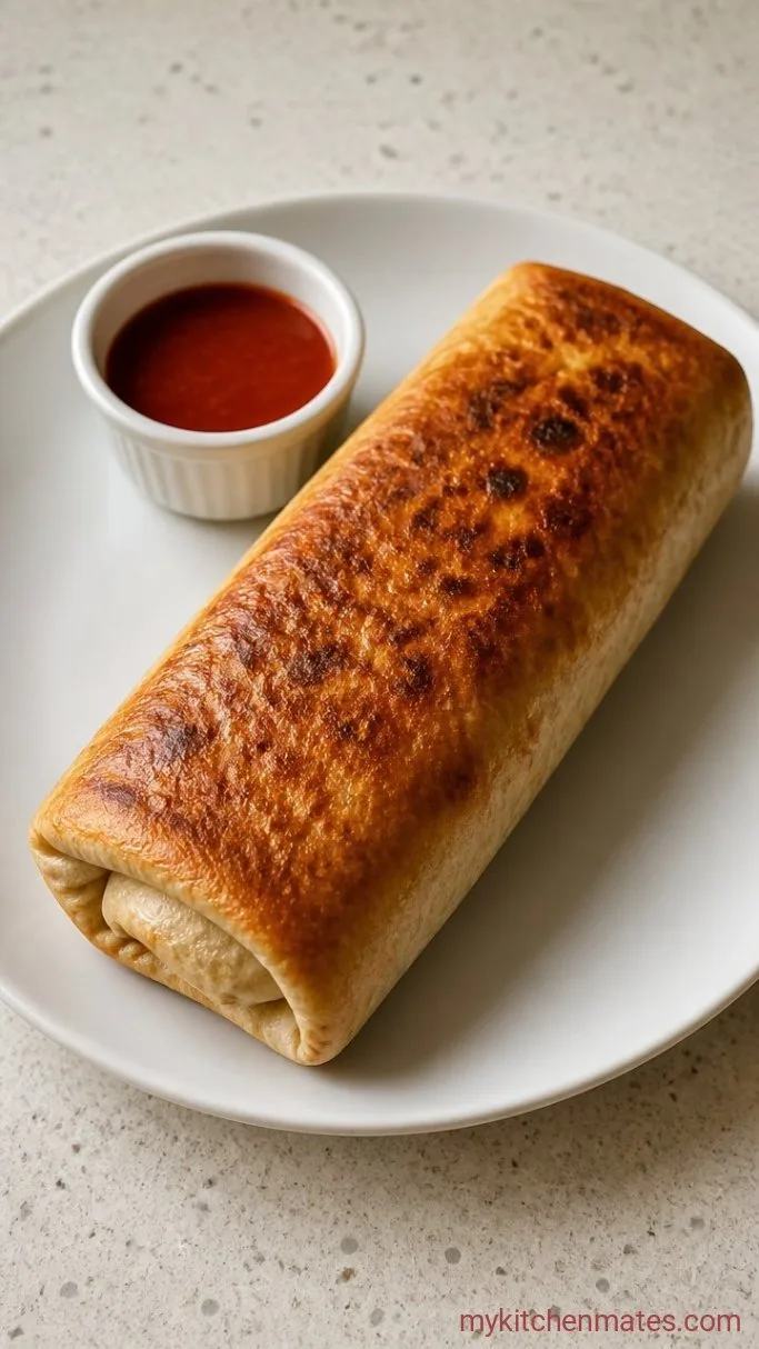 High Protein Chicken Burrito (40g of Protein) Step 4: Fold and Toast the Burrito