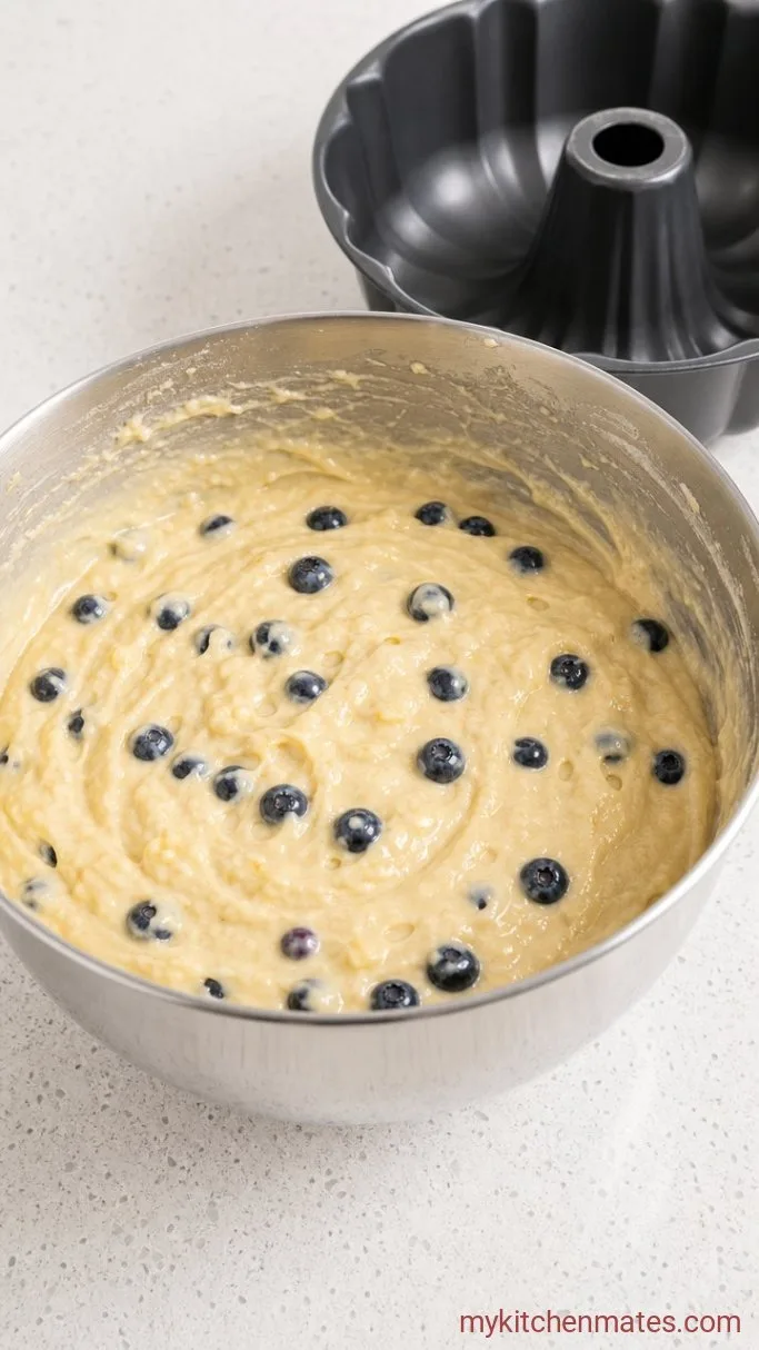 Step 4: Fold in the Blueberries