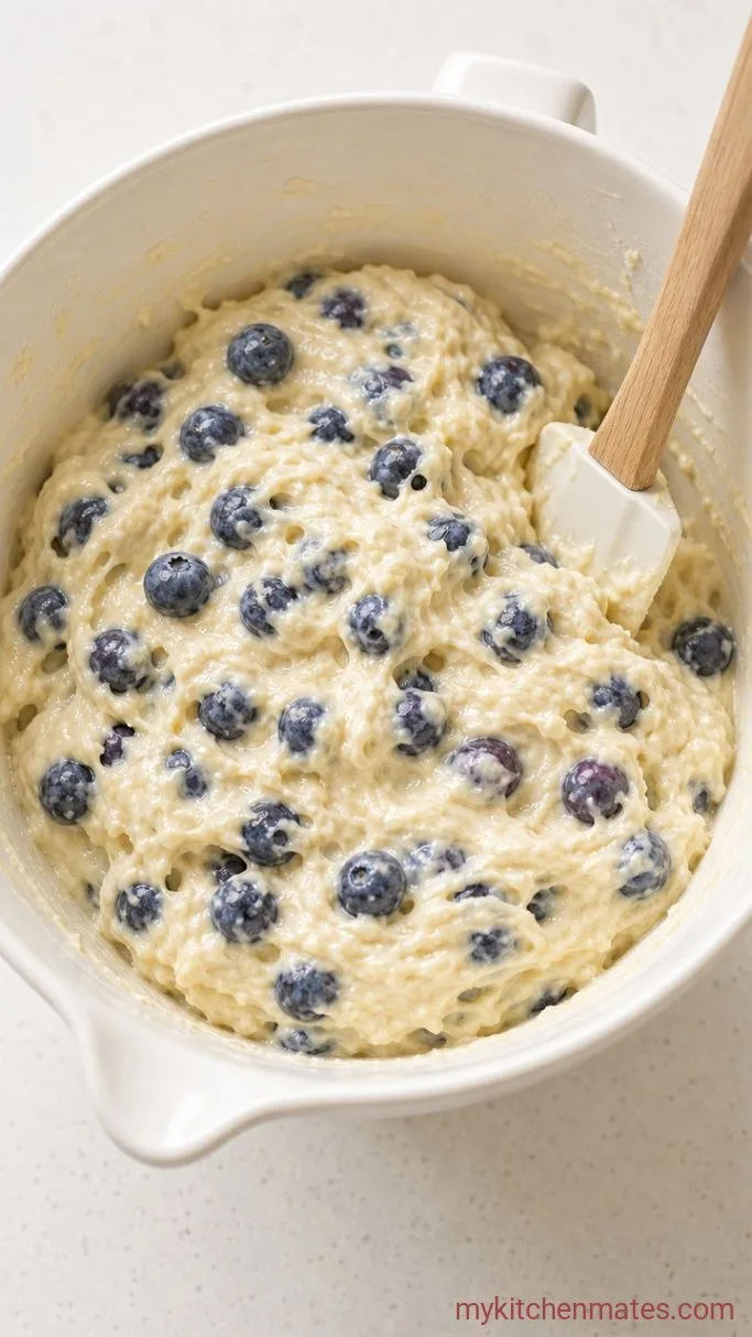 Step 4: Fold in the Blueberries