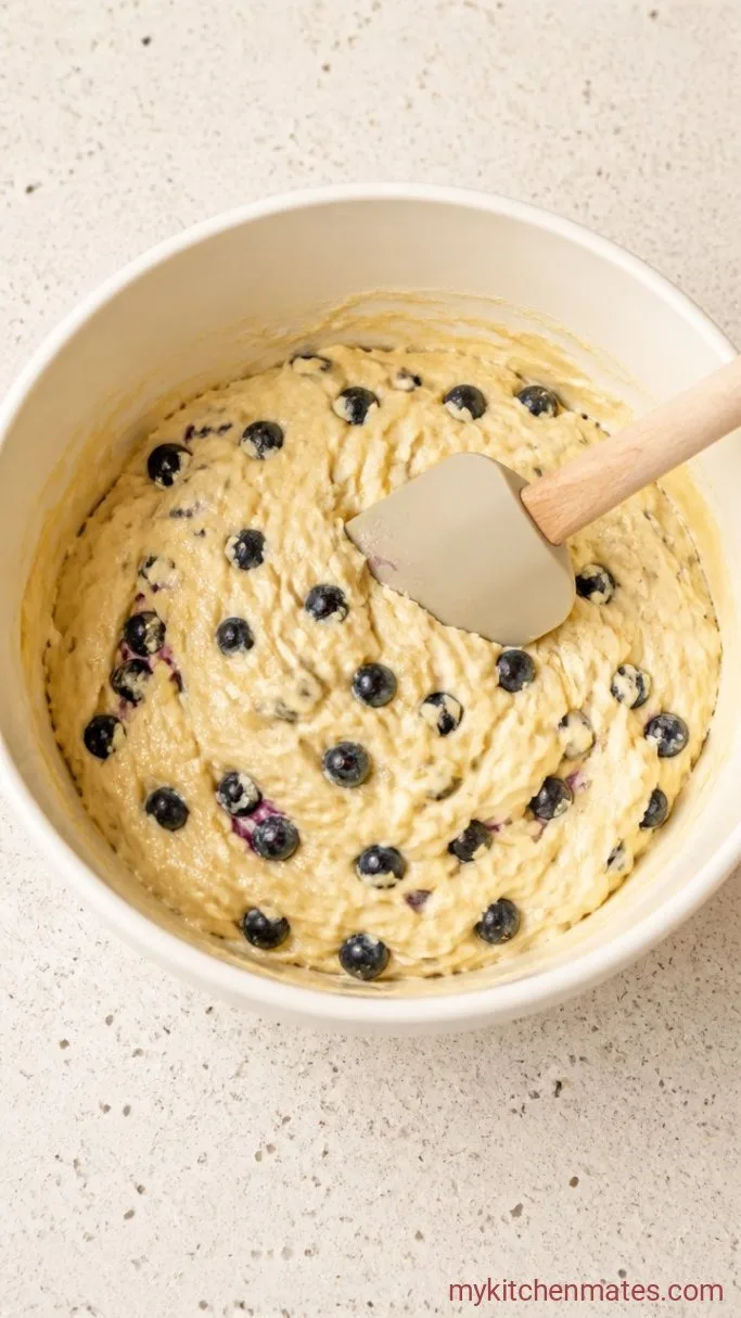 Step 4: Fold in the Blueberries