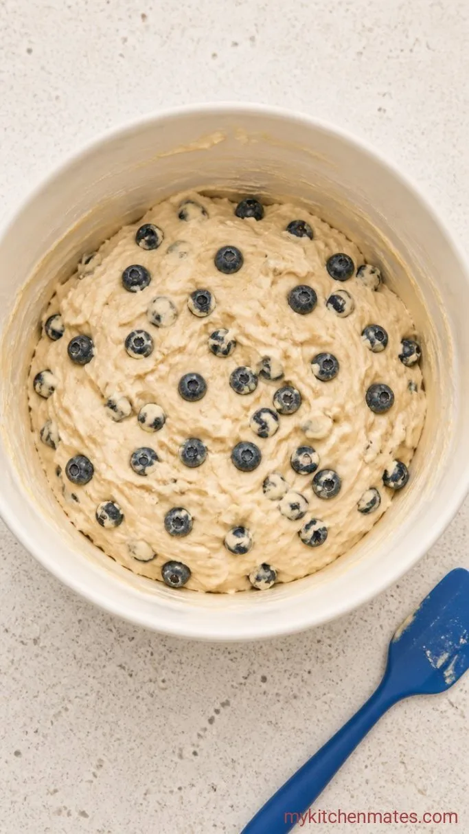 Jordan Marsh Blueberry Muffin Recipe: The Famous Sugary-Topped Muffins Step 4: Fold in the Blueberries
