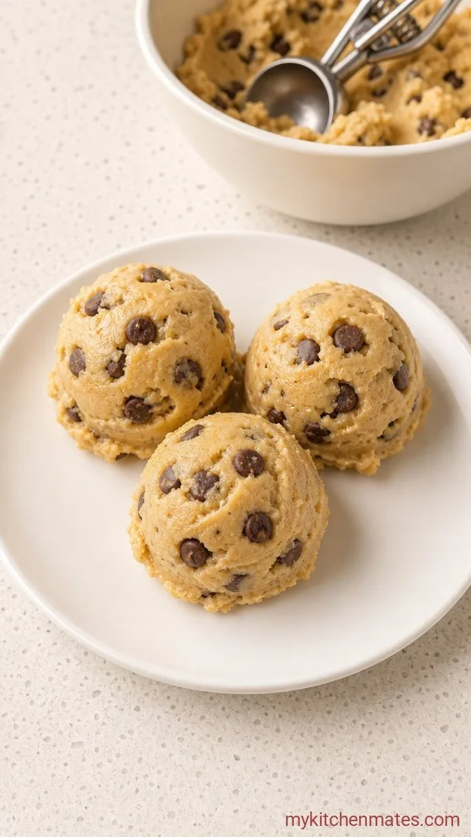 5-Minute Edible Eggless Cookie Dough (Safe to Eat Raw) Step 4: Fold in the Chocolate Chips and Scoop