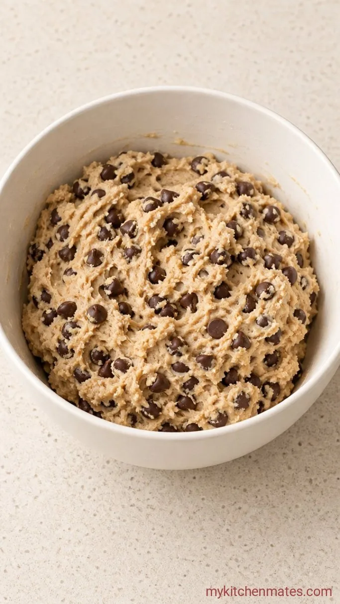 Soft & Chewy Sheet Pan Cookie Cake Step 4: Fold In the Chocolate Chips