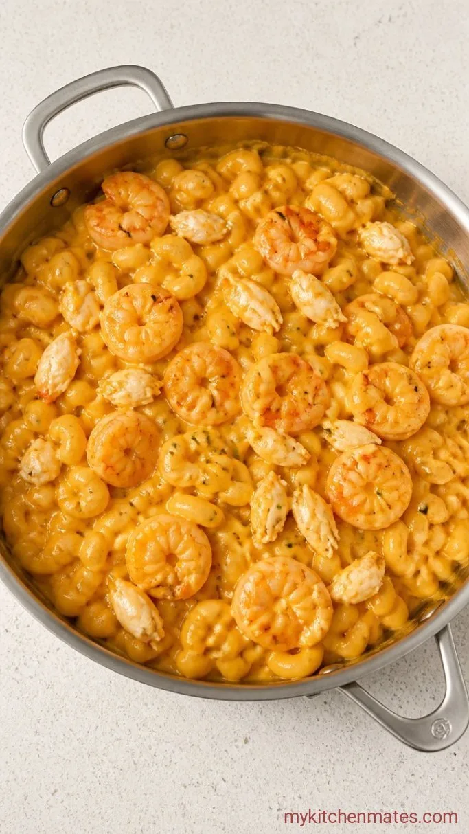 Step 4: Fold in the Crab and Pasta