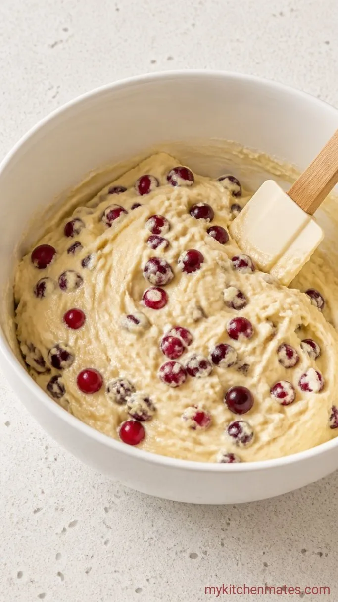 Step 4: Fold in the Cranberries