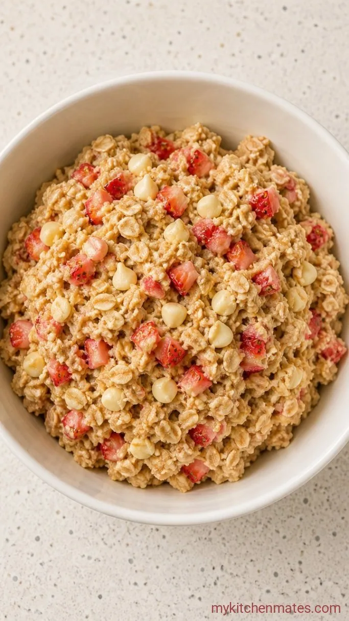 Chewy Strawberry Oatmeal Cookies Step 4: Fold in the Oats and Strawberries