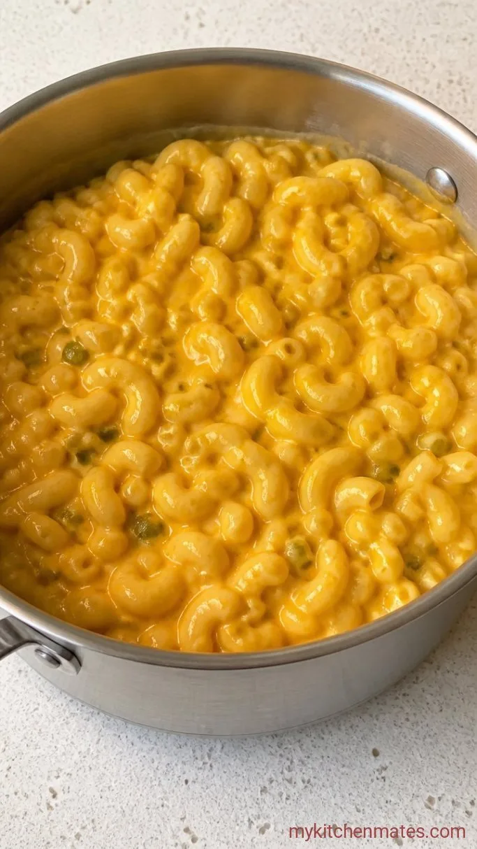 One-Pot Queso Mac and Cheese Step 4: Fold in the Pasta