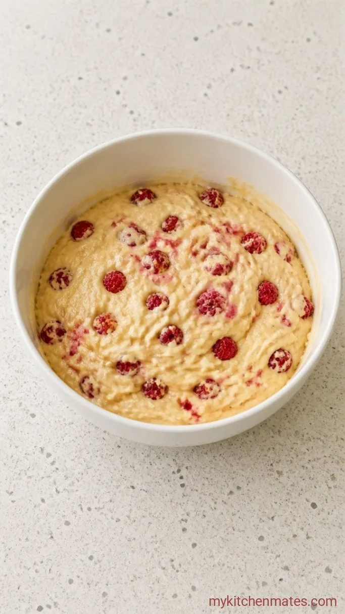 Step 4: Fold in the Raspberries