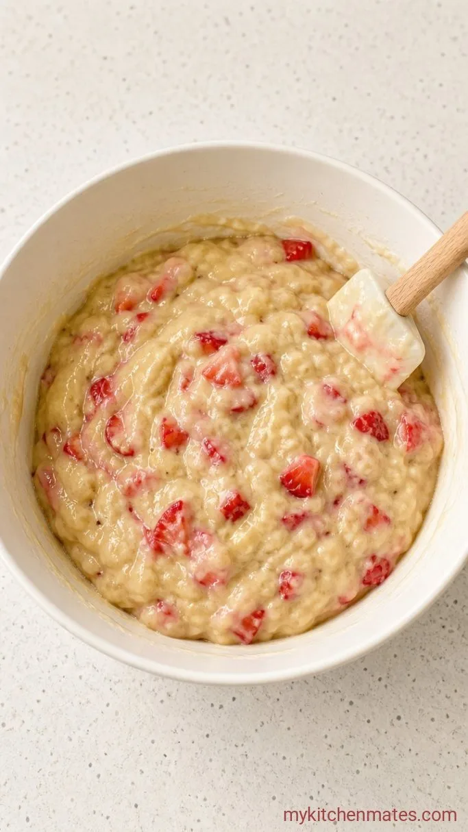 Step 4: Fold in the Strawberries