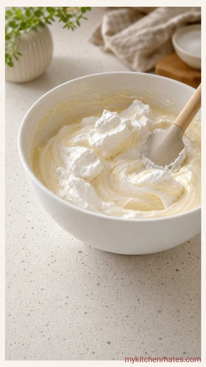 Step 4: Fold in the Whipped Cream