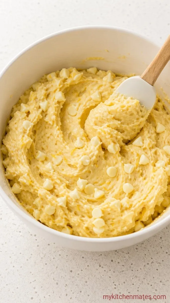 Step 4: Fold in the White Chocolate Chips