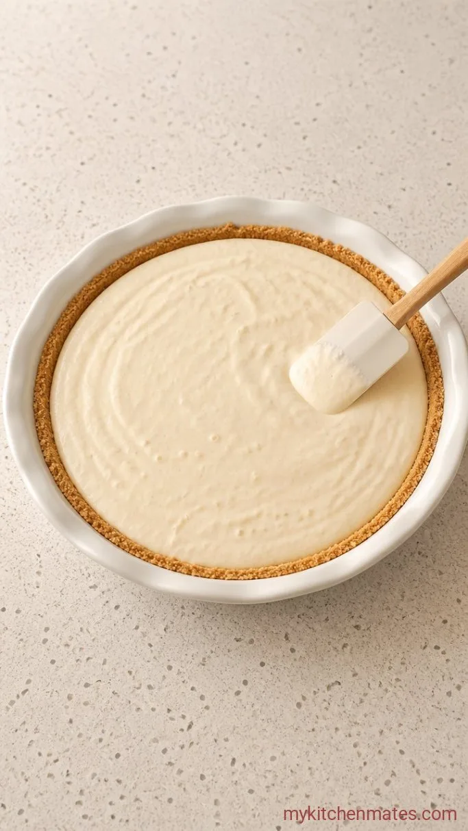 No-Bake Woolworth Cheesecake Recipe Step 4: Fold the Filling and Chill
