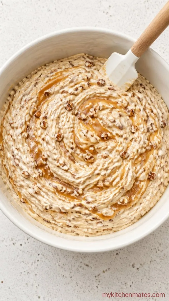Fluffy No-Bake Pecan Cream Pie with Buttery Graham Cracker Crust Step 4: Fold the Filling