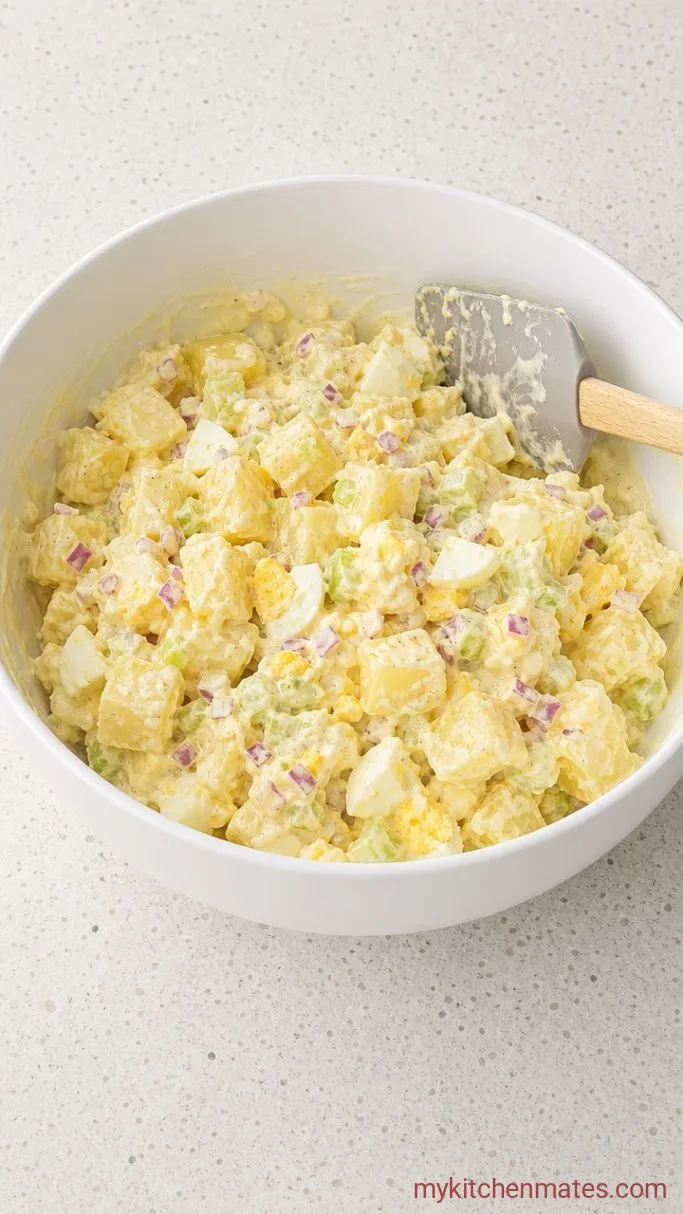 Creamy Potato Salad with Egg: The 35-Minute Classic Step 4: Fold the Salad Together