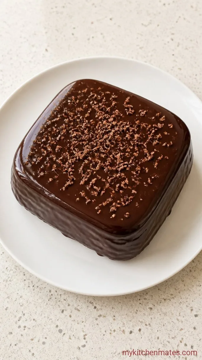 One-Bowl Mini Chocolate Bento Cake Step 4: Frost and Finish the Cake