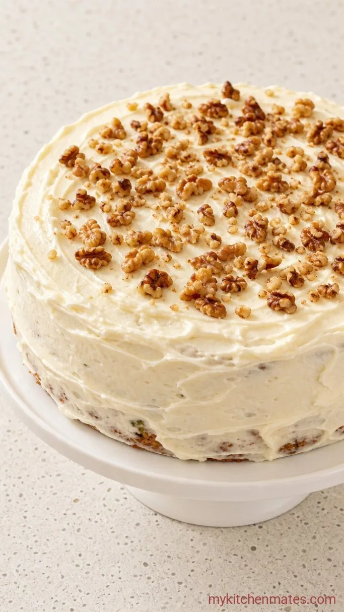 Moist Zucchini Sheet Cake With Cream Cheese Frosting Step 4: Frost and Serve