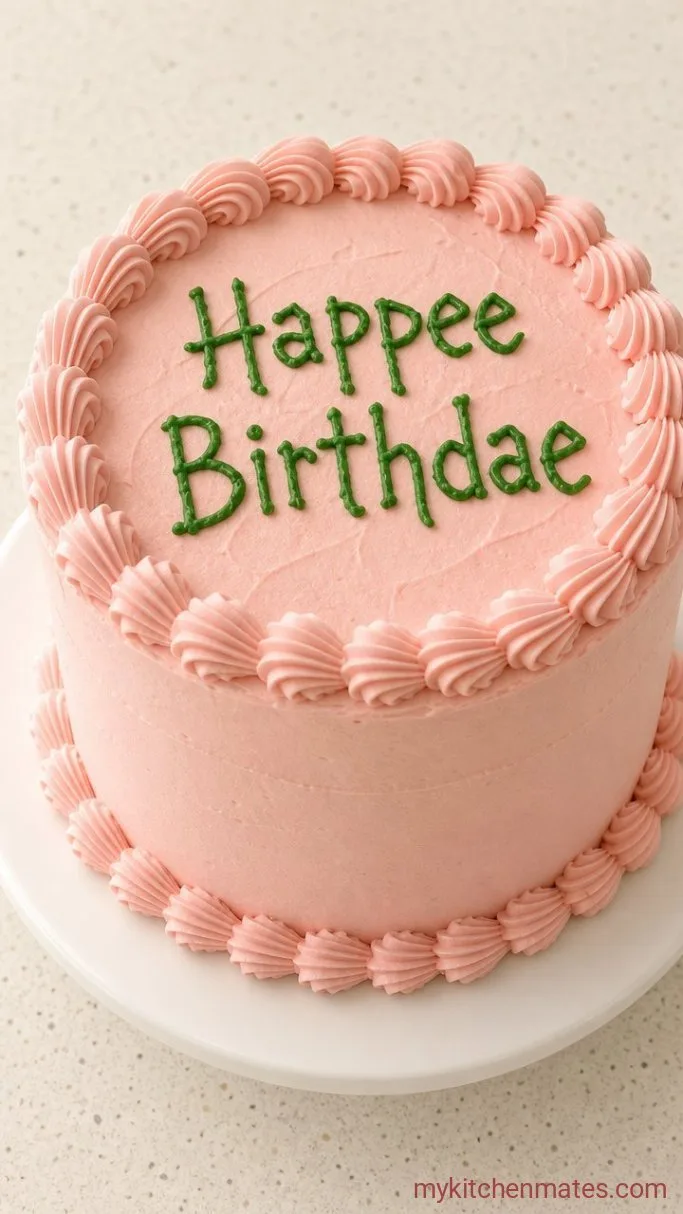 Happee Birthdae Harry: A Harry Potter Birthday Cake Step 4: Frost and Write the Words