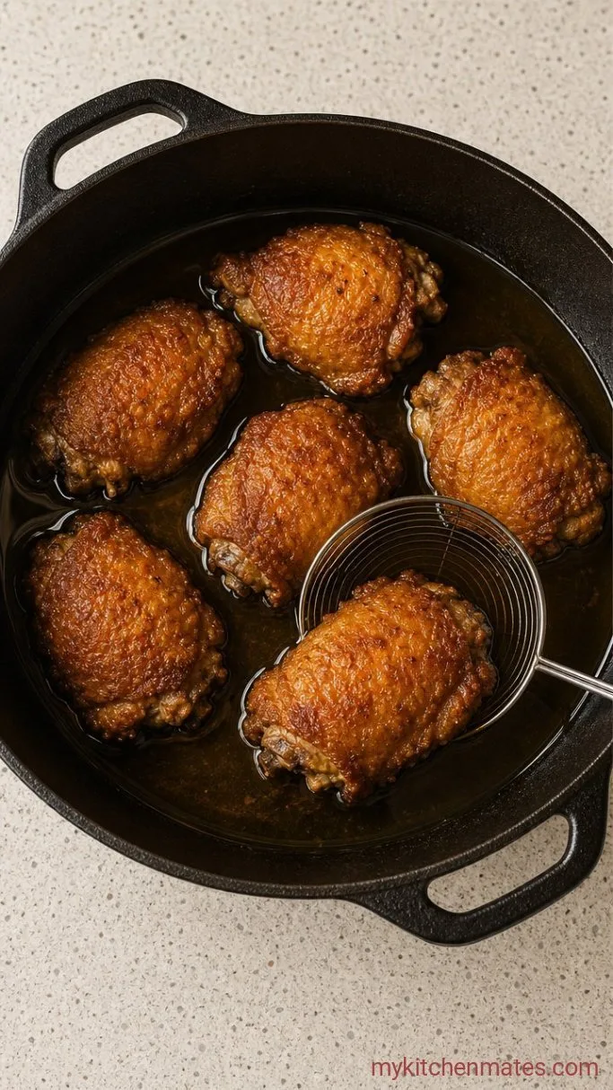 Crispy Buttermilk Fried Chicken Step 4: Fry the Chicken