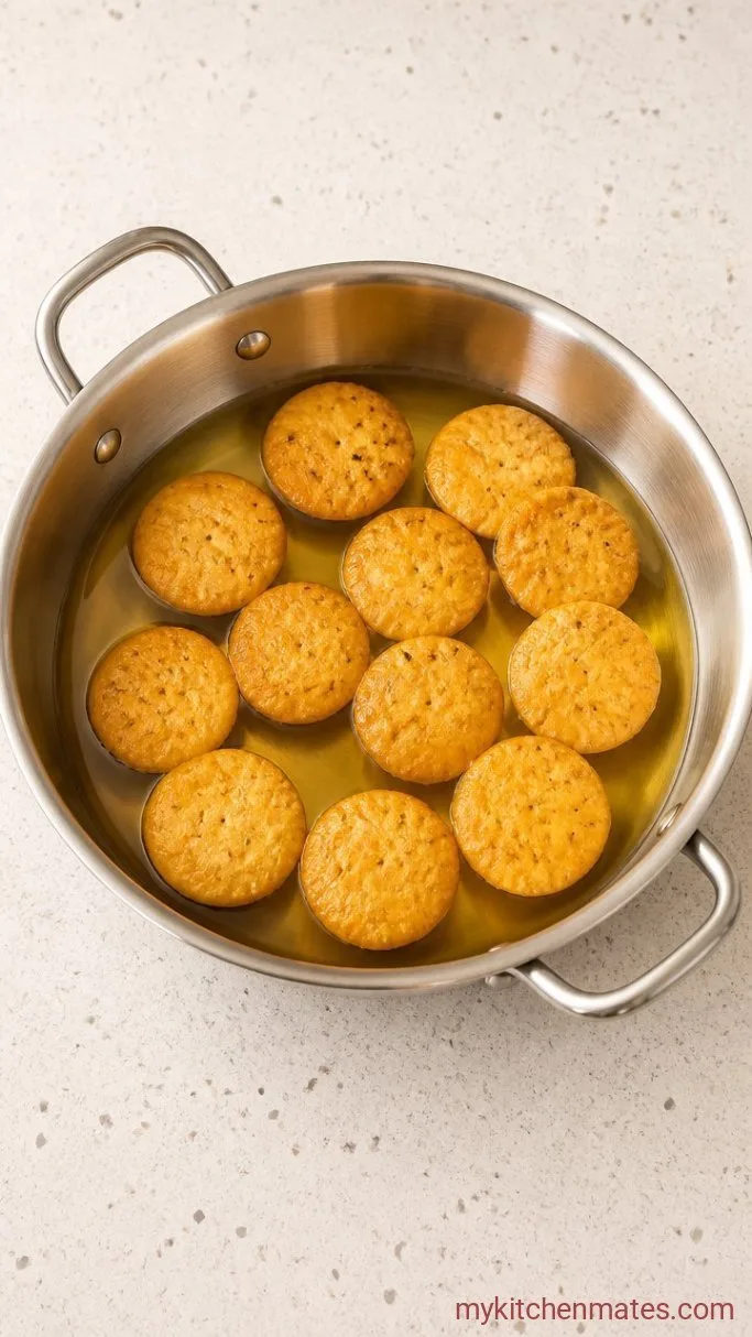 Crispy Mathri Recipe (Indian Snack Crackers) Step 4: Fry the Mathris