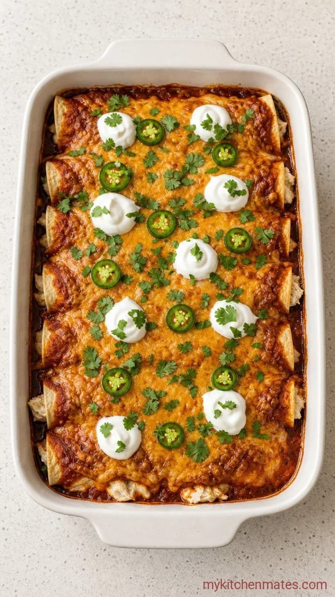 30-Minute Cottage Cheese Enchiladas Step 4: Garnish and Serve