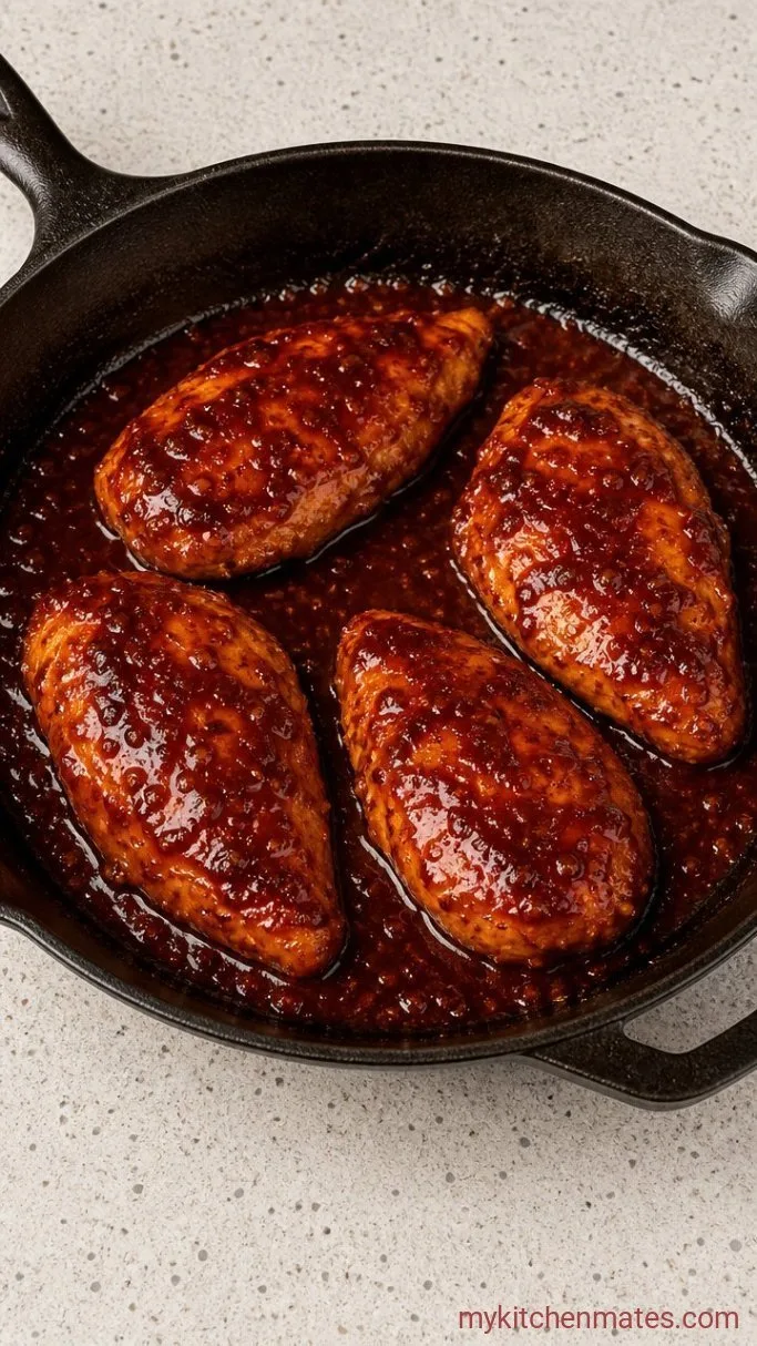 20-Minute Spicy Chicken Breast Step 4: Glaze the Chicken