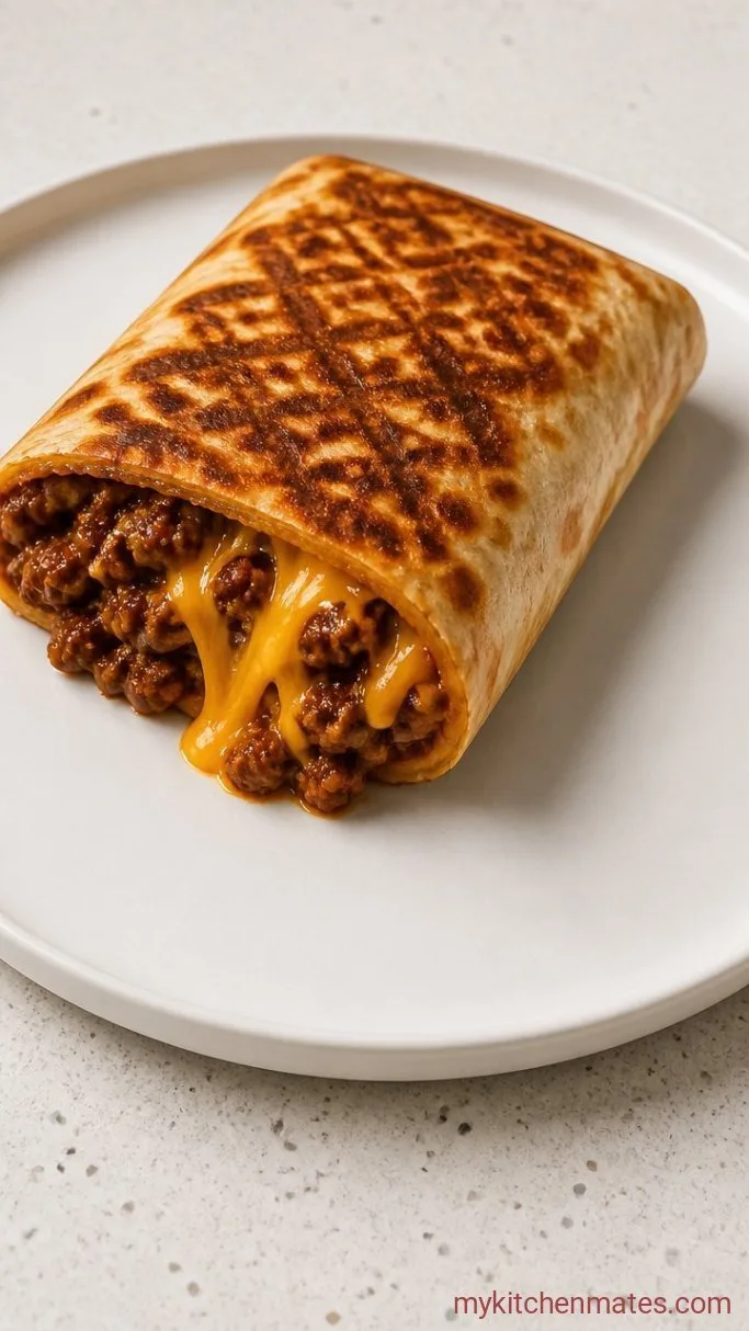 15-Minute Chili Cheese Burrito Step 4: Griddle and Serve